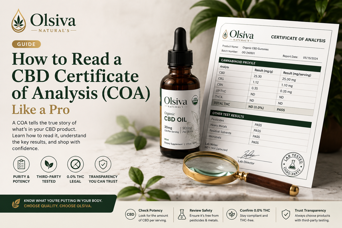 How to Read a CBD Certificate of Analysis (COA) Like a Pro