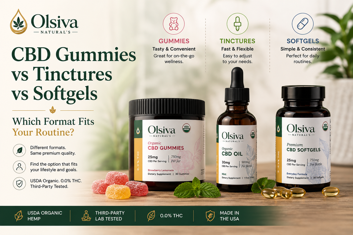 CBD Gummies vs. Tinctures vs. Softgels: Which Format Fits Your Routine?