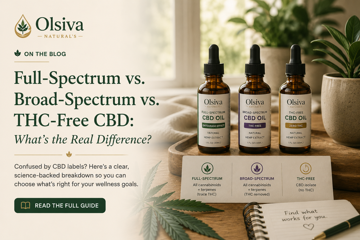 Full-Spectrum vs. Broad-Spectrum vs. THC-Free CBD: What's the Real Difference?