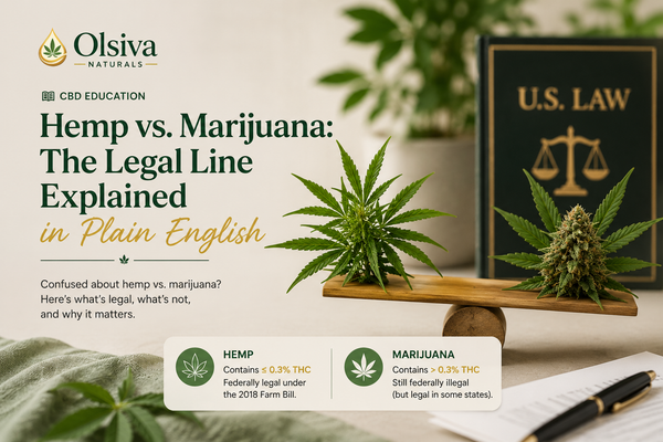 Hemp vs. Marijuana: The Legal Line Explained in Plain English
