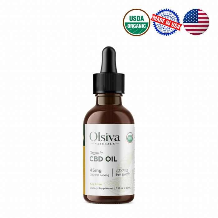 Organic Full Spectrum CBD Tincture with THC (Key Lime)