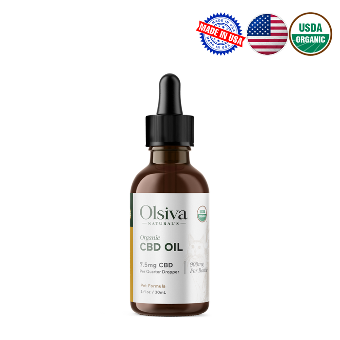 Organic THC-Free CBD Tinctures for Dogs and Cats